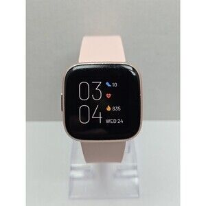 Fitbit Versa 2 Smartwatch Pink 40mm Alexa WR50M Always On Display No Charger
